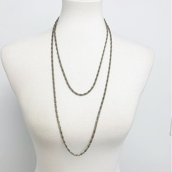 Long silver tone Chain or bag strap - Picture 5 of 7